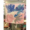 Original Design Etude pour un Iris Arc-en-ciel Silk Scarf