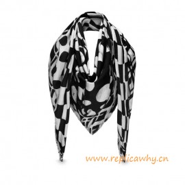 Original Design Summer Fashion Graphic Flower Monogram Shawl