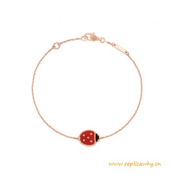 Top Quality Bracelet with Closed Wings Ladybug Lucky Spring