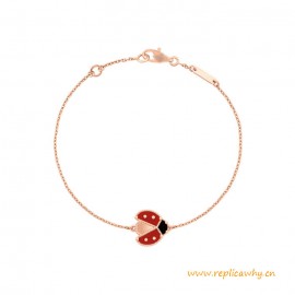 Top Quality Bracelet with Closed Wings Ladybug Lucky Spring