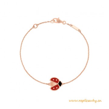 Top Quality Bracelet with Closed Wings Ladybug Lucky Spring